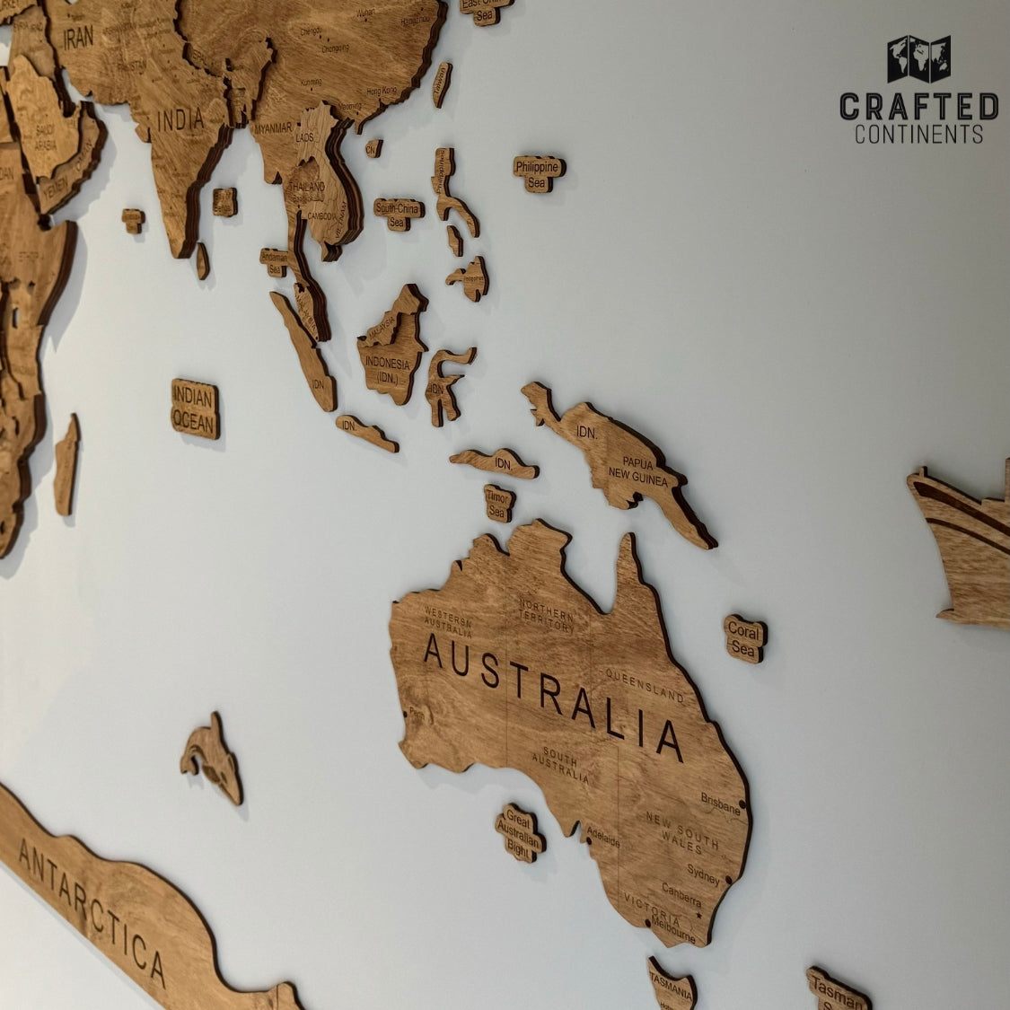 World Map - BROWN