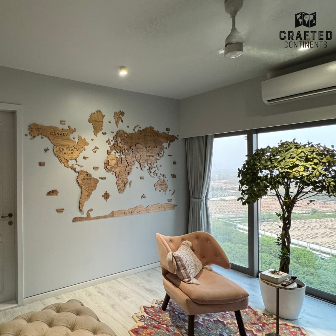 World Map - BROWN