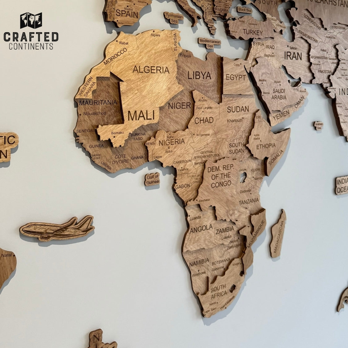 World Map - BROWN