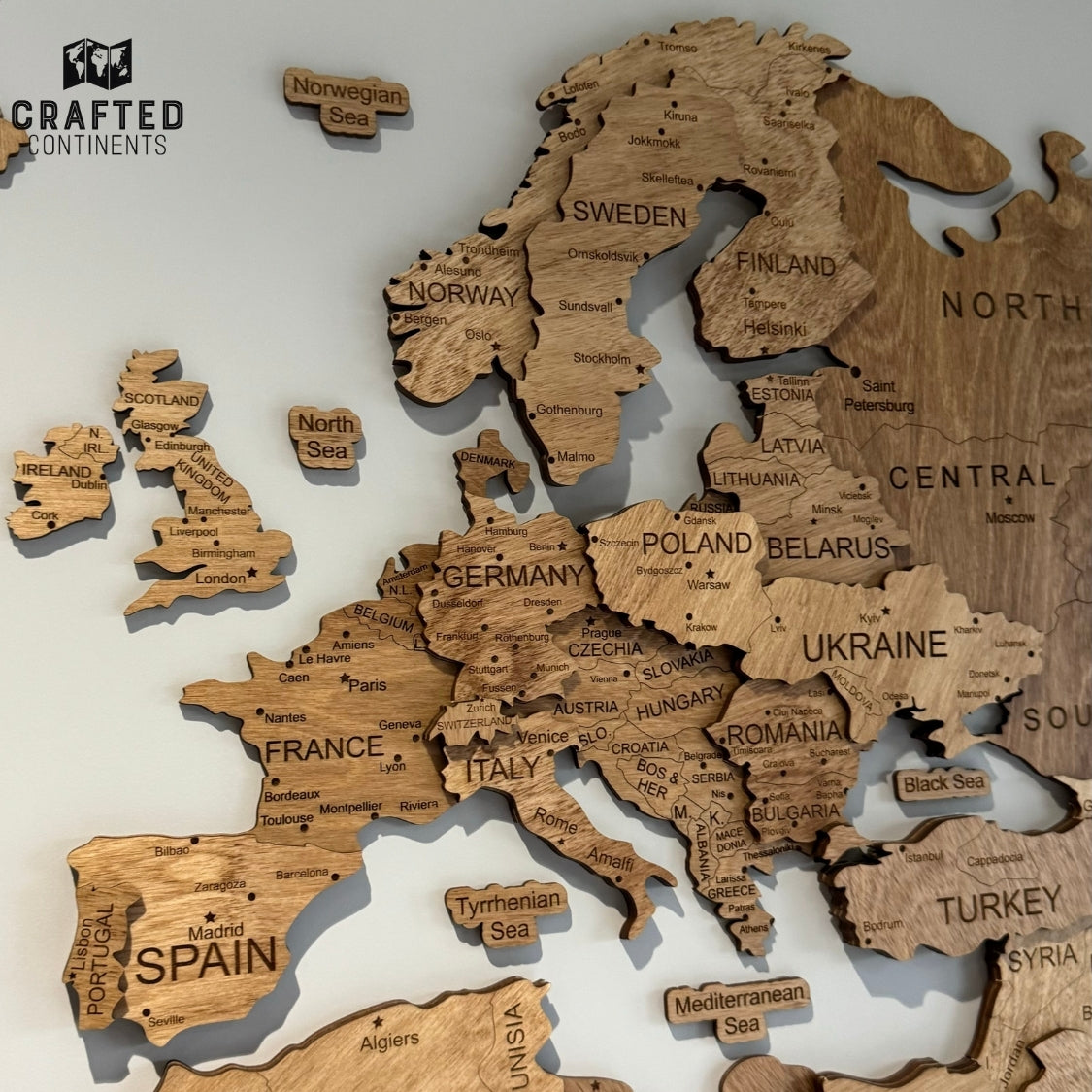 World Map - BROWN