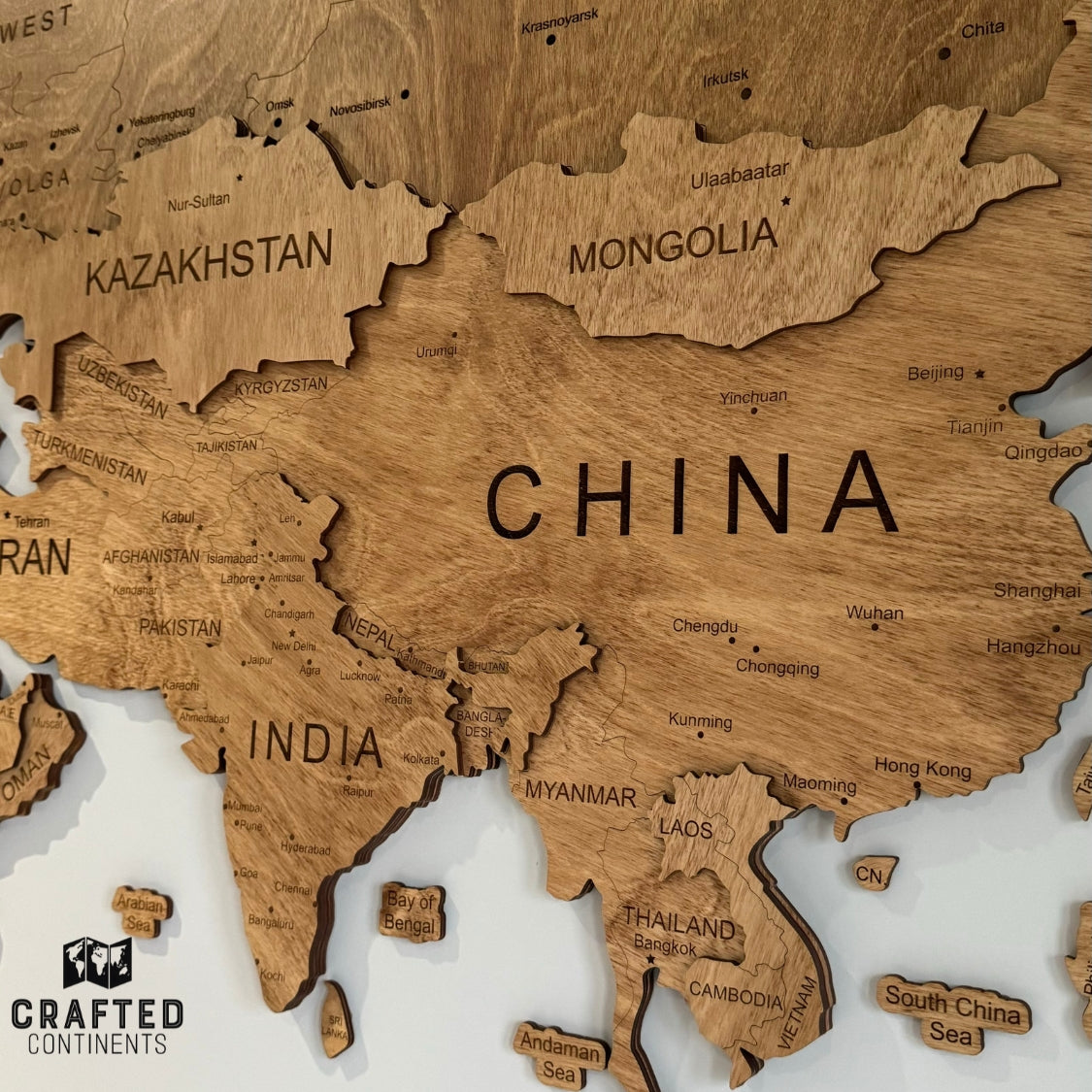 World Map - BROWN