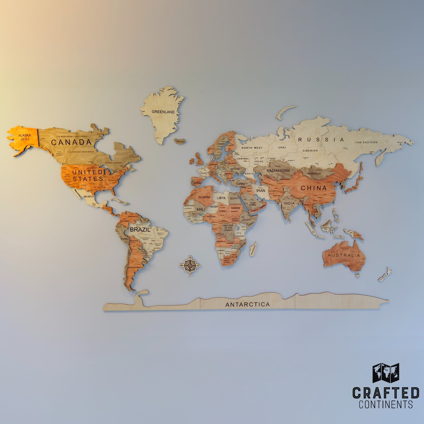 World Map - MULTICOLOUR
