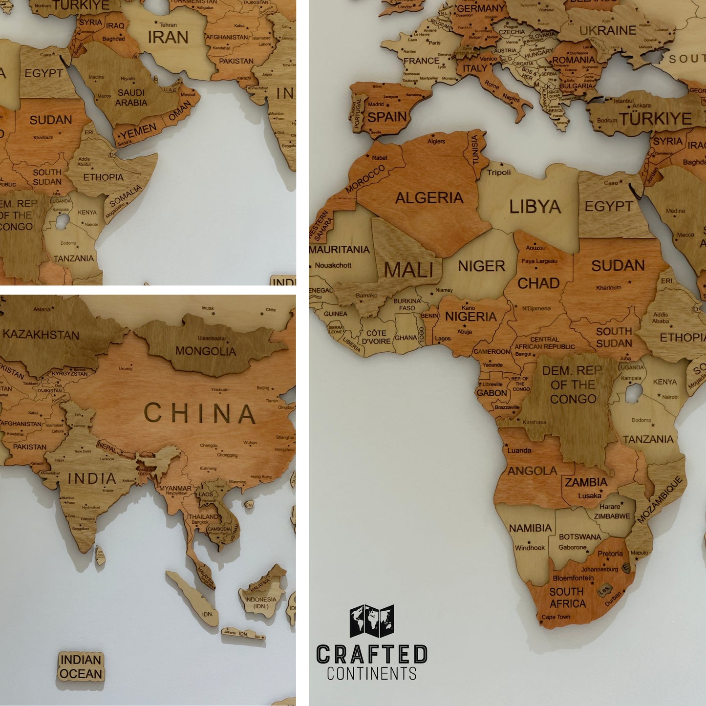 World Map - MULTICOLOUR